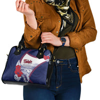 Falefa Samoa Village Shoulder Handbag Valley Polynesian Tribal Hibiscus Floral