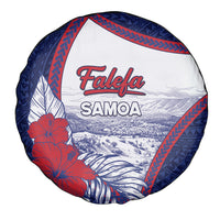 Falefa Samoa Village Spare Tire Cover Valley Polynesian Tribal Hibiscus Floral