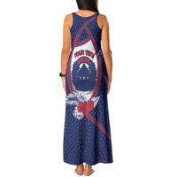 Personalised Falefa Samoa Village Tank Maxi Dress Valley Polynesian Tribal Hibiscus Floral