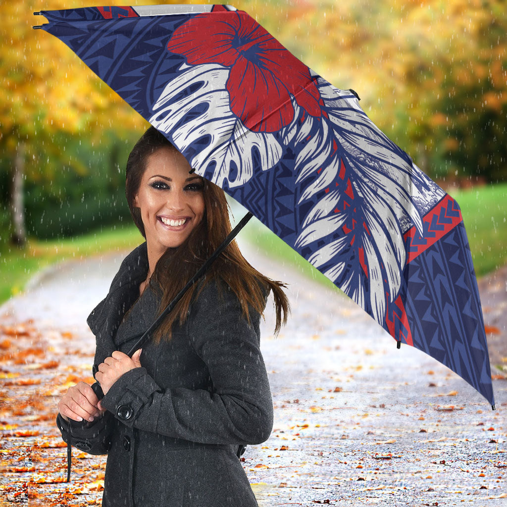Falefa Samoa Village Umbrella Valley Polynesian Tribal Hibiscus Floral