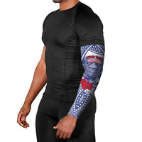 Personalised Vaitele Samoa Village Arm Sleeves Falefa Valley Polynesian Tribal Hibiscus Floral