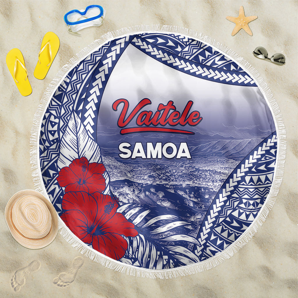 Vaitele Samoa Village Beach Blanket Falefa Valley Polynesian Tribal Hibiscus Floral