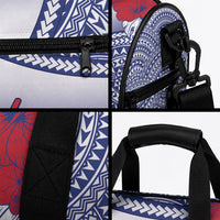 Vaitele Samoa Village Duffle Bag Falefa Valley Polynesian Tribal Hibiscus Floral