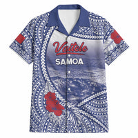Personalised Vaitele Samoa Village Hawaiian Shirt Falefa Valley Polynesian Tribal Hibiscus Floral