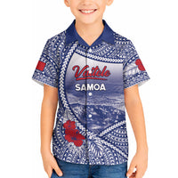 Personalised Vaitele Samoa Village Hawaiian Shirt Falefa Valley Polynesian Tribal Hibiscus Floral