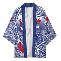 Personalised Vaitele Samoa Village Kimono Falefa Valley Polynesian Tribal Hibiscus Floral