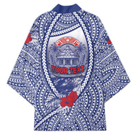 Personalised Vaitele Samoa Village Kimono Falefa Valley Polynesian Tribal Hibiscus Floral