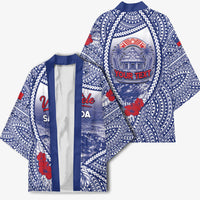 Personalised Vaitele Samoa Village Kimono Falefa Valley Polynesian Tribal Hibiscus Floral