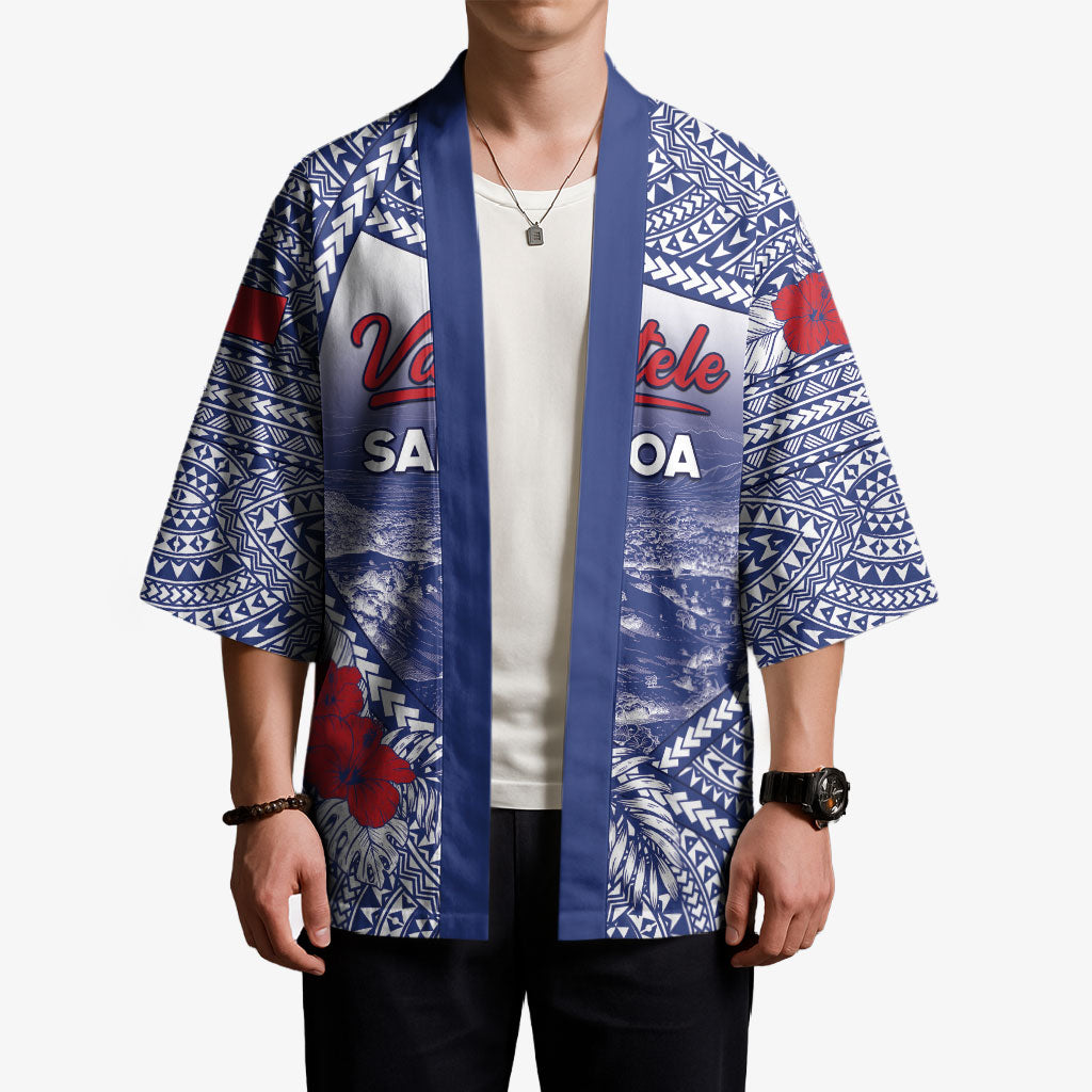 Personalised Vaitele Samoa Village Kimono Falefa Valley Polynesian Tribal Hibiscus Floral