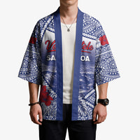 Personalised Vaitele Samoa Village Kimono Falefa Valley Polynesian Tribal Hibiscus Floral