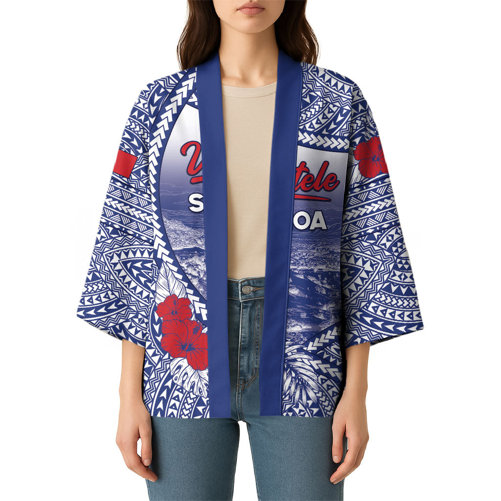 Personalised Vaitele Samoa Village Kimono Falefa Valley Polynesian Tribal Hibiscus Floral