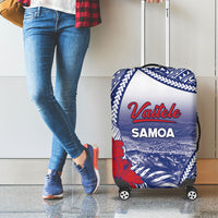 Vaitele Samoa Village Luggage Cover Falefa Valley Polynesian Tribal Hibiscus Floral
