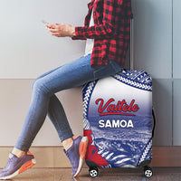 Vaitele Samoa Village Luggage Cover Falefa Valley Polynesian Tribal Hibiscus Floral