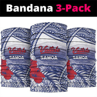 Vaitele Samoa Village Neck Gaiter Falefa Valley Polynesian Tribal Hibiscus Floral