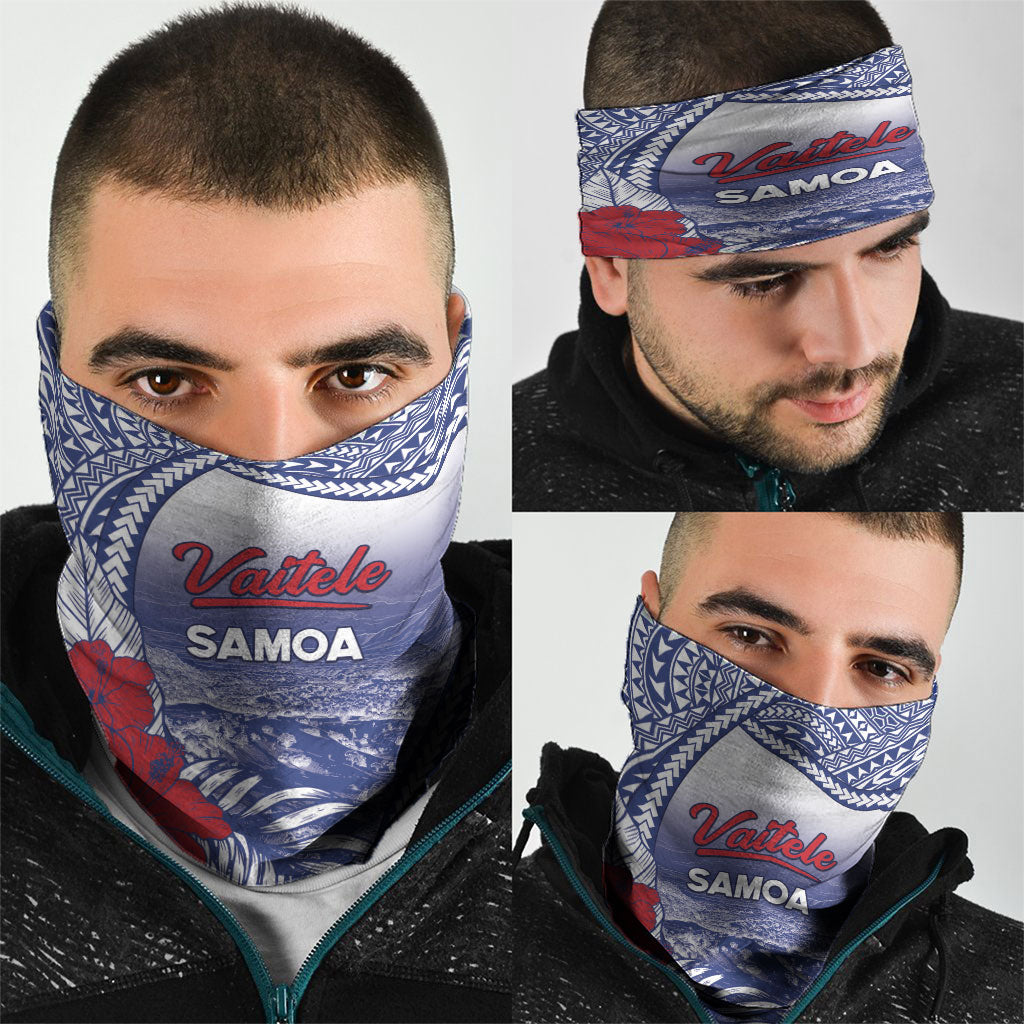 Vaitele Samoa Village Neck Gaiter Falefa Valley Polynesian Tribal Hibiscus Floral