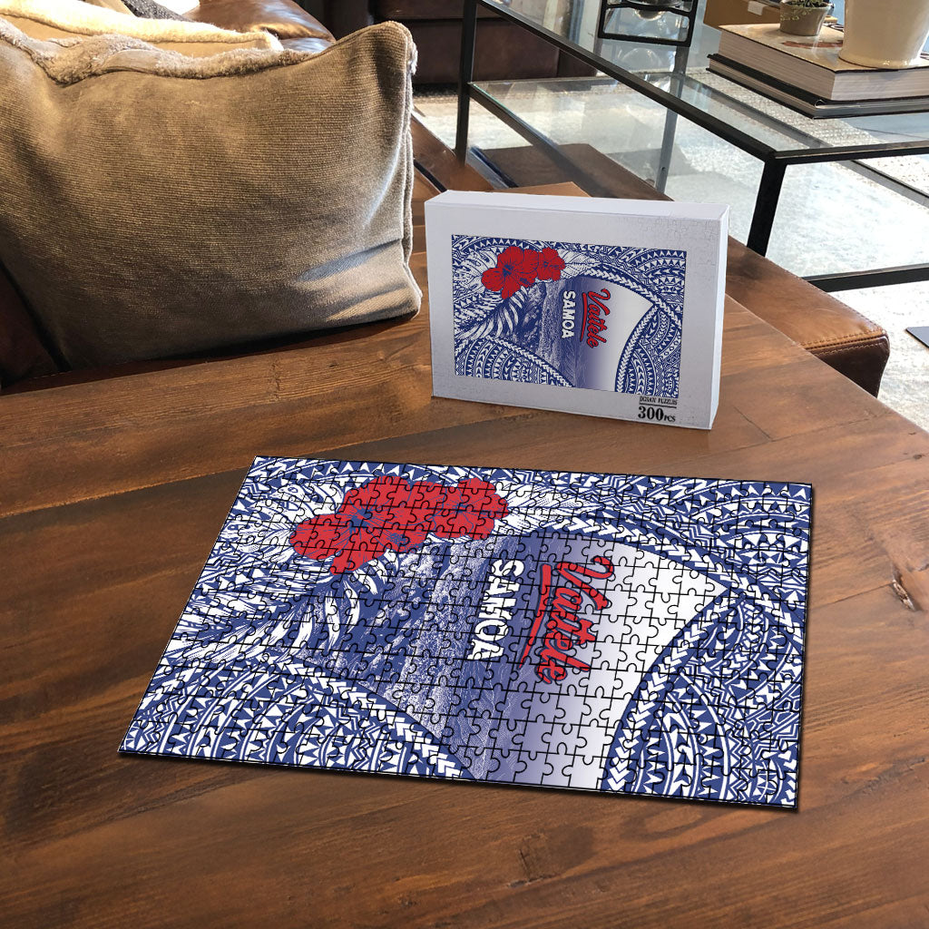 Vaitele Samoa Village Puzzle Falefa Valley Polynesian Tribal Hibiscus Floral