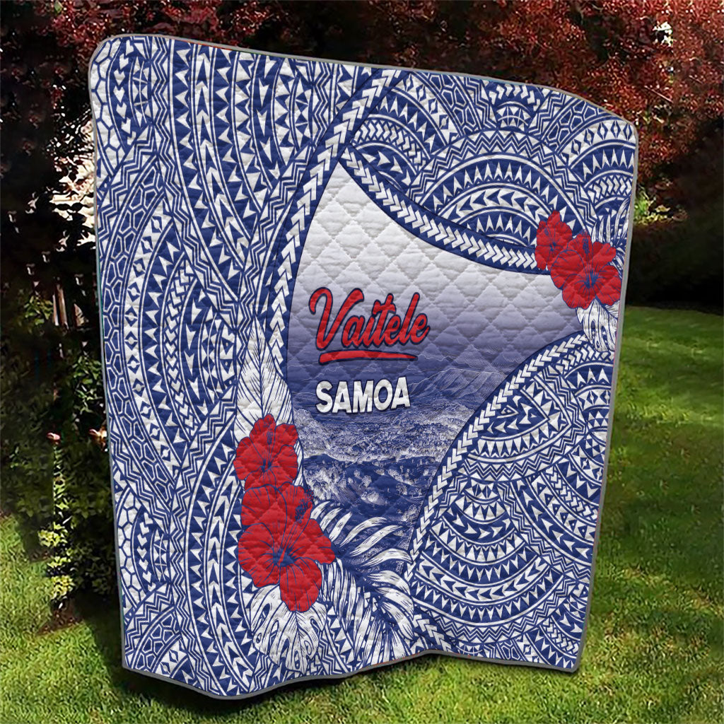 Vaitele Samoa Village Quilt Falefa Valley Polynesian Tribal Hibiscus Floral