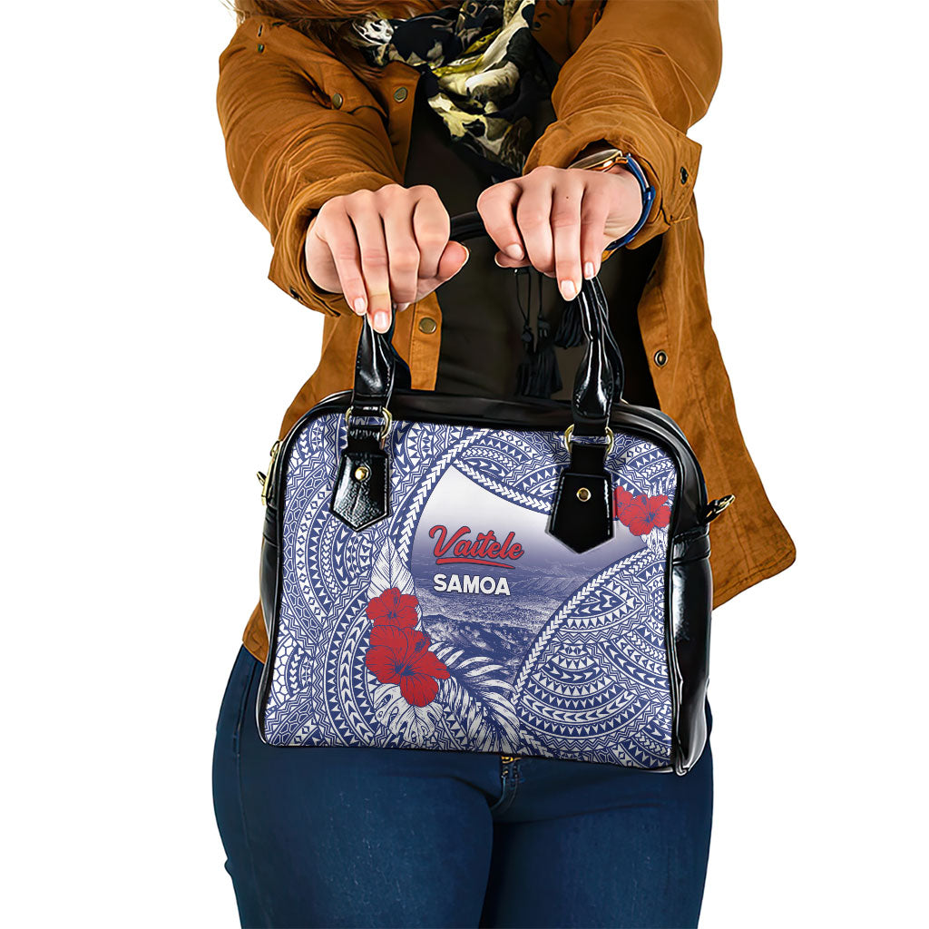 Vaitele Samoa Village Shoulder Handbag Falefa Valley Polynesian Tribal Hibiscus Floral