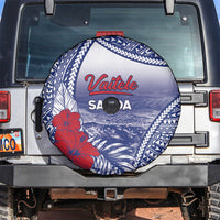 Vaitele Samoa Village Spare Tire Cover Falefa Valley Polynesian Tribal Hibiscus Floral