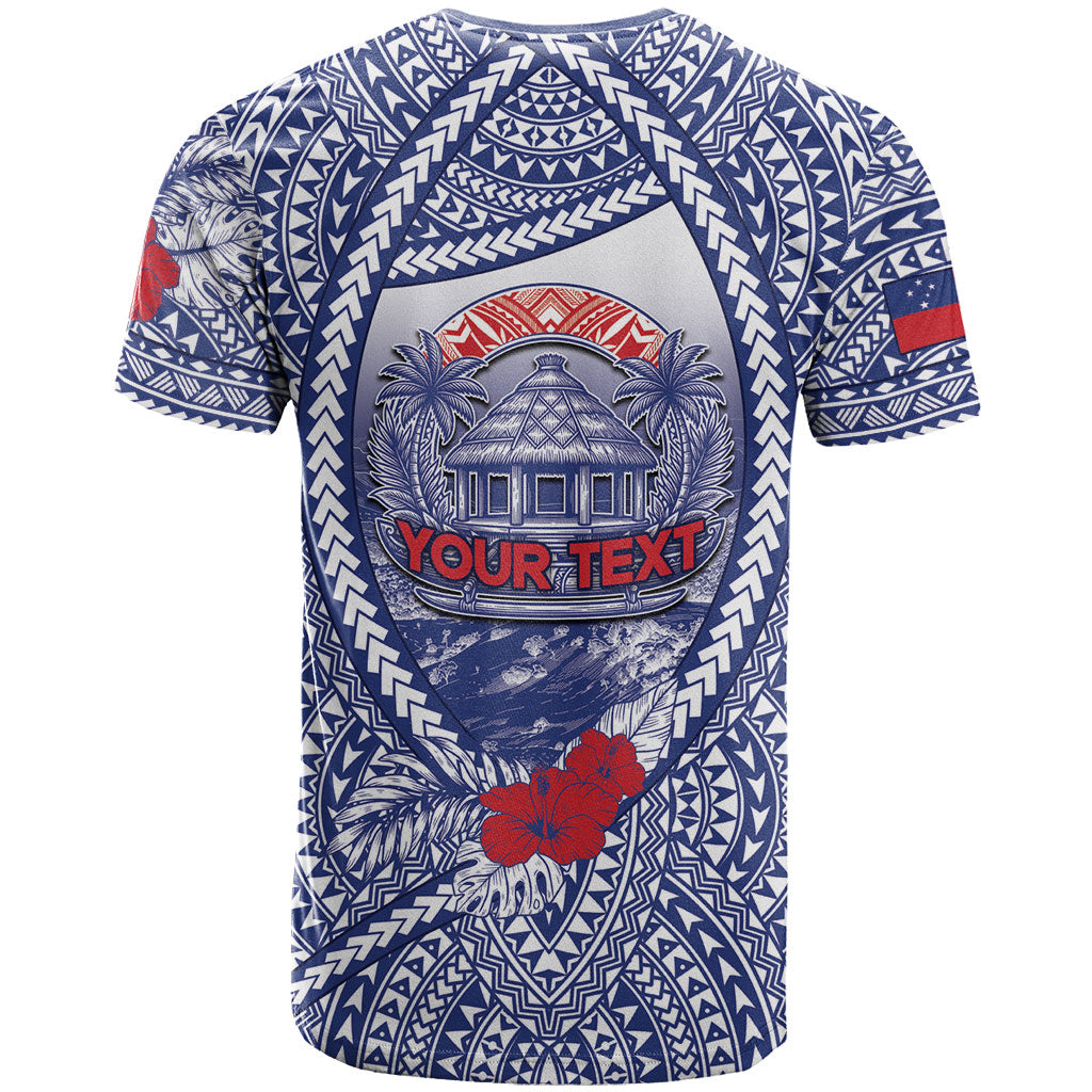 Personalised Vaitele Samoa Village T Shirt Falefa Valley Polynesian Tribal Hibiscus Floral