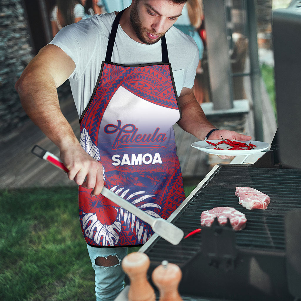 Faleula Samoa Village Apron Falefa Valley Polynesian Tribal Hibiscus Floral