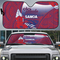 Faleula Samoa Village Auto Sun Shade Falefa Valley Polynesian Tribal Hibiscus Floral
