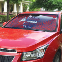 Faleula Samoa Village Auto Sun Shade Falefa Valley Polynesian Tribal Hibiscus Floral