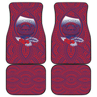 Personalised Faleula Samoa Village Car Mats Falefa Valley Polynesian Tribal Hibiscus Floral