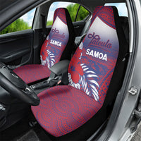 Faleula Samoa Village Car Seat Cover Falefa Valley Polynesian Tribal Hibiscus Floral