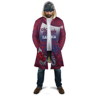 Personalised Faleula Samoa Village Cloak Falefa Valley Polynesian Tribal Hibiscus Floral