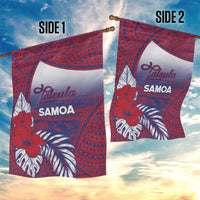 Faleula Samoa Village Garden Flag Falefa Valley Polynesian Tribal Hibiscus Floral