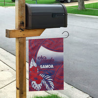 Faleula Samoa Village Garden Flag Falefa Valley Polynesian Tribal Hibiscus Floral