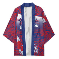 Personalised Faleula Samoa Village Kimono Falefa Valley Polynesian Tribal Hibiscus Floral