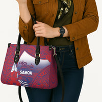 Faleula Samoa Village Leather Bag Falefa Valley Polynesian Tribal Hibiscus Floral