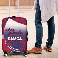 Faleula Samoa Village Luggage Cover Falefa Valley Polynesian Tribal Hibiscus Floral