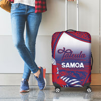 Faleula Samoa Village Luggage Cover Falefa Valley Polynesian Tribal Hibiscus Floral