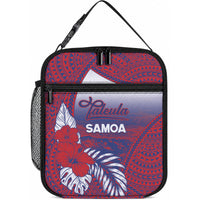 Faleula Samoa Village Lunch Bag Falefa Valley Polynesian Tribal Hibiscus Floral