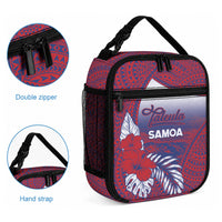 Faleula Samoa Village Lunch Bag Falefa Valley Polynesian Tribal Hibiscus Floral