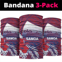 Faleula Samoa Village Neck Gaiter Falefa Valley Polynesian Tribal Hibiscus Floral