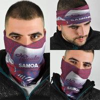 Faleula Samoa Village Neck Gaiter Falefa Valley Polynesian Tribal Hibiscus Floral