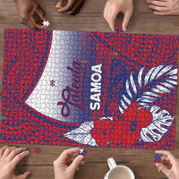 Faleula Samoa Village Puzzle Falefa Valley Polynesian Tribal Hibiscus Floral