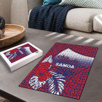 Faleula Samoa Village Puzzle Falefa Valley Polynesian Tribal Hibiscus Floral
