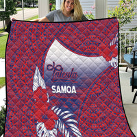 Faleula Samoa Village Quilt Falefa Valley Polynesian Tribal Hibiscus Floral
