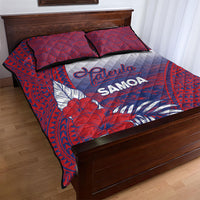 Faleula Samoa Village Quilt Bed Set Falefa Valley Polynesian Tribal Hibiscus Floral