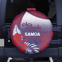 Faleula Samoa Village Spare Tire Cover Falefa Valley Polynesian Tribal Hibiscus Floral