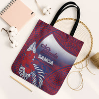 Faleula Samoa Village Tote Bag Falefa Valley Polynesian Tribal Hibiscus Floral