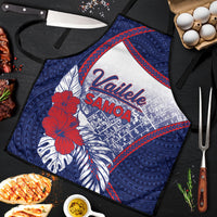 Vailele Samoa Village Apron Map Polynesian Tribal Hibiscus Floral