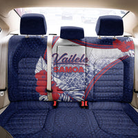 Vailele Samoa Village Back Car Seat Cover Map Polynesian Tribal Hibiscus Floral