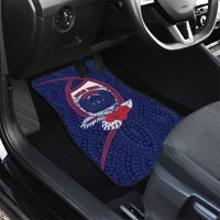Personalised Vailele Samoa Village Car Mats Map Polynesian Tribal Hibiscus Floral