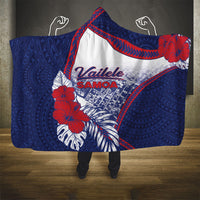 Vailele Samoa Village Hooded Blanket Map Polynesian Tribal Hibiscus Floral